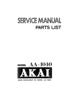 Akai AA-1040-1050-Service-Manual